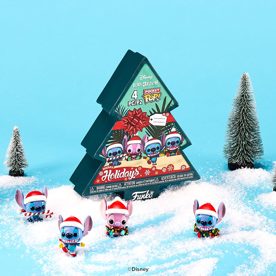 スティッチ 門松 Pocket Pop! Holiday Lilo & Stitch 4-Pack